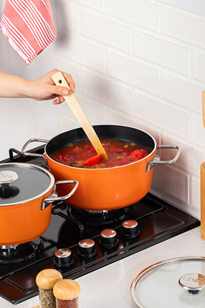 Lines Rozella 7 Piece Titanium Granite Pot Set