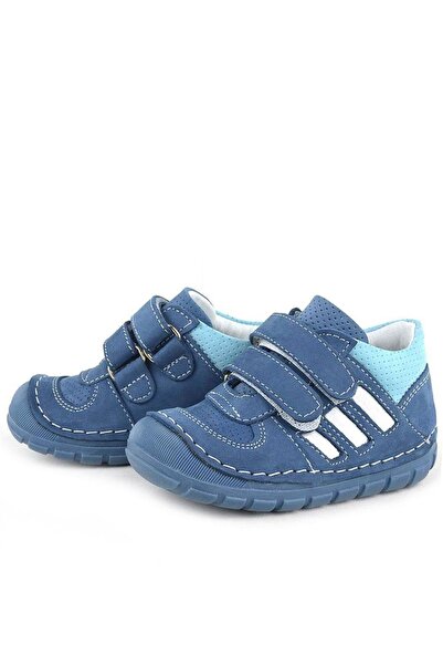 Rakerplus Grizzy Genuine Leather Navy Blue First Step Baby Boy Shoes