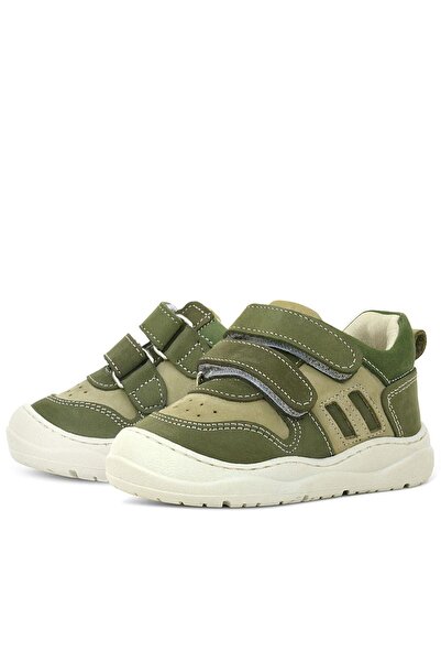 Rakerplus Schaggy Genuine Leather Khaki Green Baby Sneakers