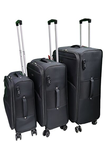 OEM My Travel B412 trolley set, 3 sizes 20", 24", 28", Black