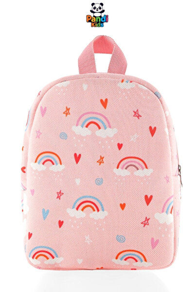 Pandi Kids Gökkuşağı Desenli Kreş Anaokulu Çocuk Sırt Çantası 0-8 Yaş
