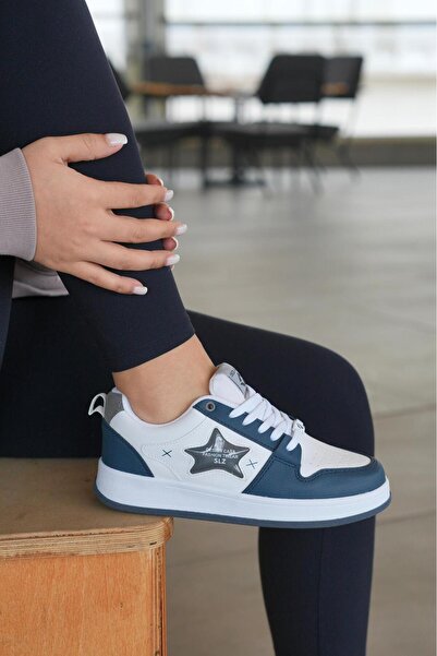 SOLAZER Women's White Parliament Sneaker Daily Comfortable Sports Shoes 051