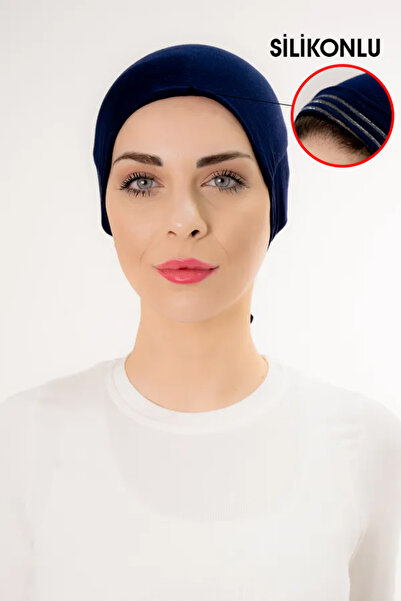 Şalcenneti.com Boneta de culoare albastru bleumarin anti-alunecare din silicon