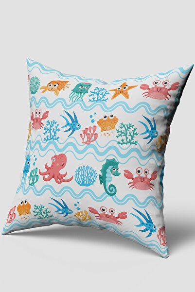 Bebemotto Ocean, Submarine, Double-Sided, Velvet Fabric, Children's Baby Room...