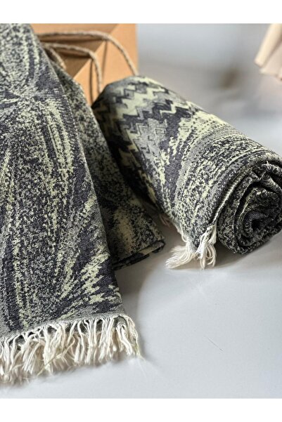 Stella Belli 100% قطن منسوج يدويًا منقوش حديث 90 × 180 سم بيشتيمال |   رеспيرو محاصر |   أخضر - أسود