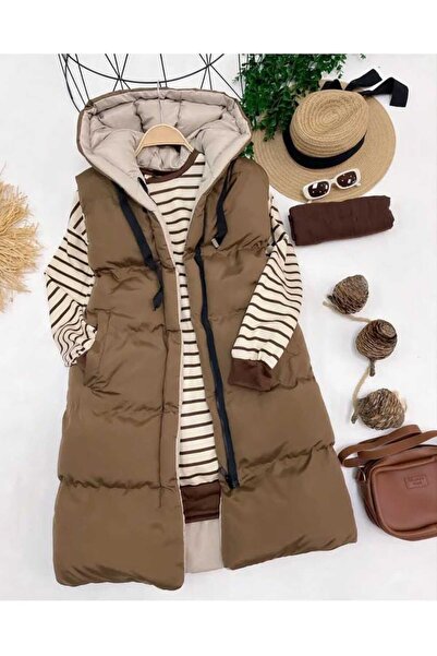 YEDİLALE Διπλής όψης φουσκωτό γιλέκο Testettur