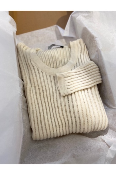 lisa Bisiklet yaka şerit ajurlu triko body