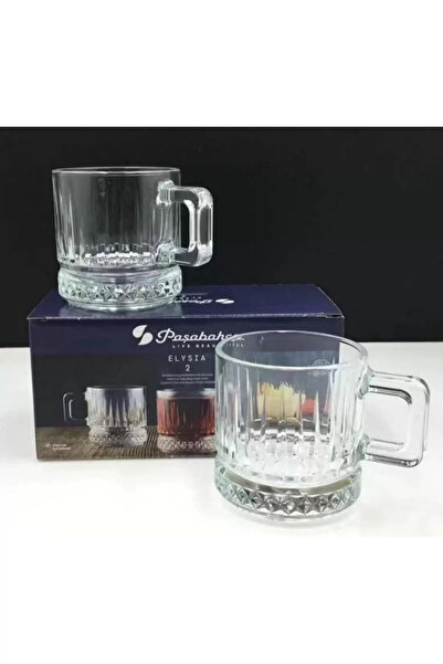 Paşabahçe Elysia Kulplu Bardak Set Of 2 Glasses With Handles 195 cc 55422 ORJ...