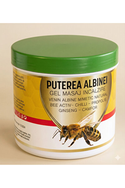 OEM Gel masaj Puterea albinei, venin albine mimetic natural, chilli, propolis, ginseng si camfor