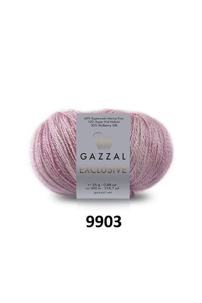 GAZZAL İPLİK Gazzal Exclusive Ață de tricotat din mătase de dud 150 gr Pachet...