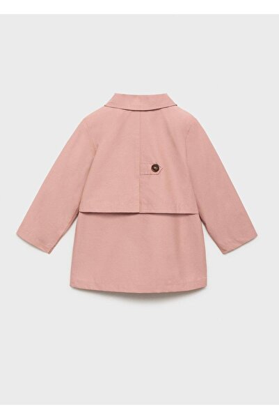 MANGO Baby Düğmeli pamuklu trençkot