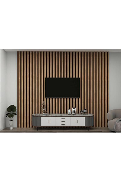 GRİDEKOR TEAK AHŞAP AKUSTİK LAMBİRİ PANEL 60X275 9 MM
