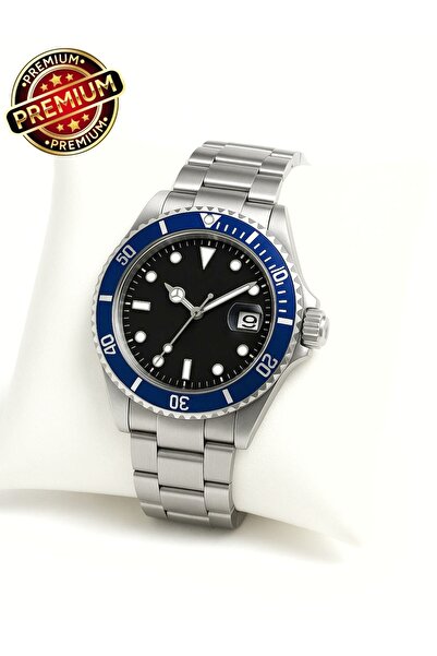 arpat time saat aksesuar Premium, Steel Cord, Dark Blue Frame, Black Dial, Wa...