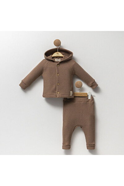 Cassiope 473789CS Erkek Bebek Kapüşonlu Sepet Örgülü 2'li Erkek Takım