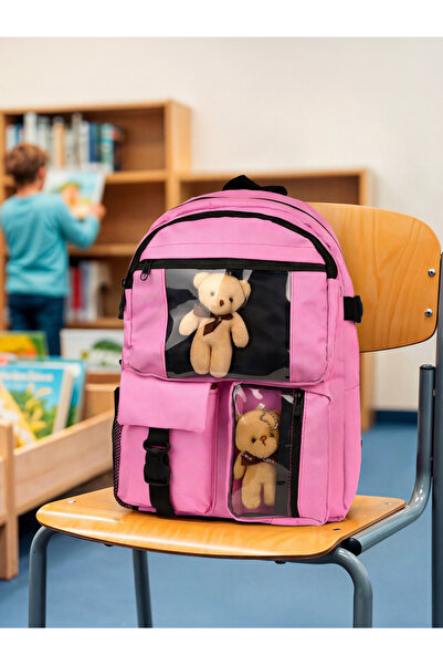 Rosmod Τσάντα Unisex με πολλά θήκες με αρκουδάκι