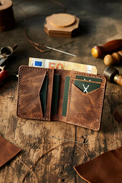 Koof Craft Genuine Leather Wallet, Brown Leather Wallet, Gift Product, Handmade, Stylish and Durable
