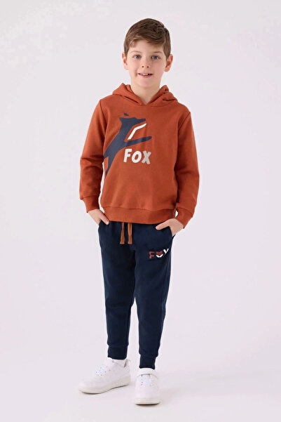 Rolypoly Boy's Brown Tracksuit Set