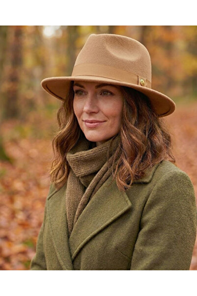 OnMyHead Women's Camel Color Cowboy Fedora Hat