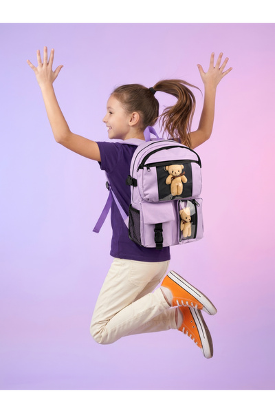 Rosmod Multi-Compartment Unisex Bag with Teddy Bear