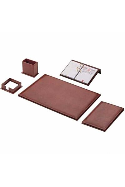 Gülpaş Sümen Takımı 5 Parça Suni Derı Klasik Kahverengi