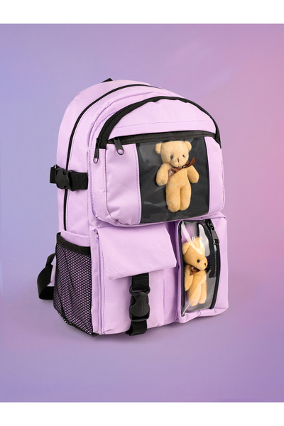 Rosmod Multi-Compartment Unisex Bag with Teddy Bear