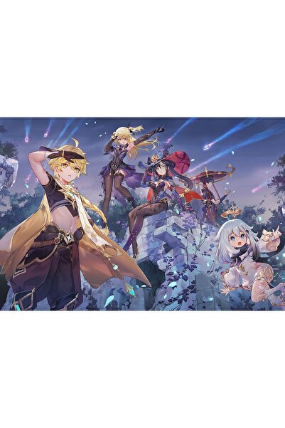 OEM Poster Genshin Impact Team, 61x90cm, Zumzeria