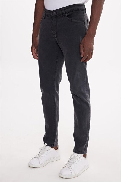 The Crow Normal Bel Dar Füme Erkek Denim Pantolon TC5002