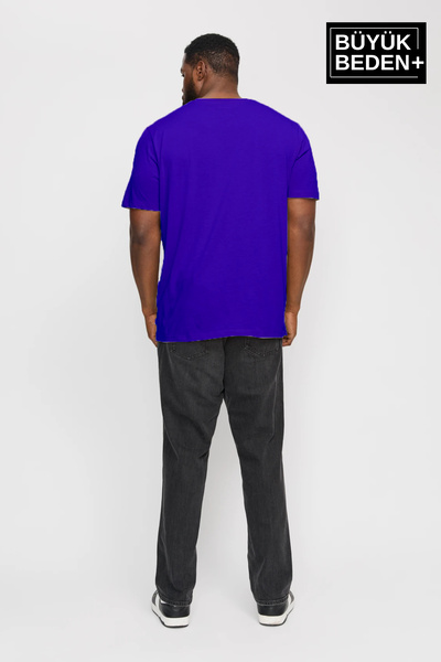 Superlife Ανδρικό μπλουζάκι μεγάλου μεγέθους με λαιμόκοψη SPRBTS10