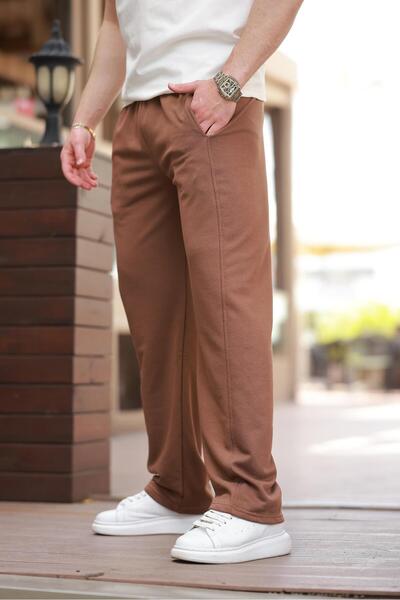 Madmext Ανδρικό φούτερ Brown Relaxed Cut E6560