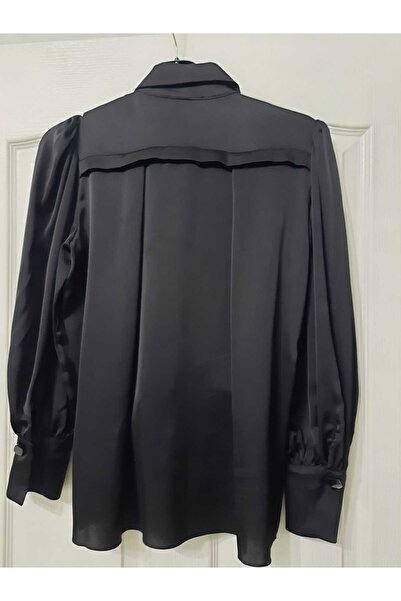 MYMİSİY ΣΑΤΕΝ ΜΕΤΑΞΙ ΠΟΥΚΑΜΙΣΟ ΜΠΛΟΥΖΑ - ΜΑΥΡΟ ΜΕΓΕΘΟΣ 34-48