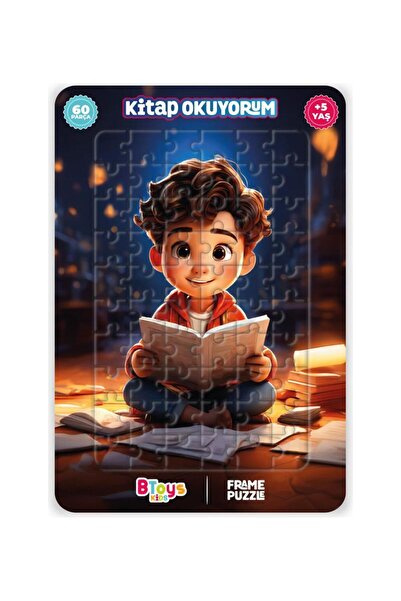 BToys 60 قطعة من ألغاز القراءة كتابية 9104