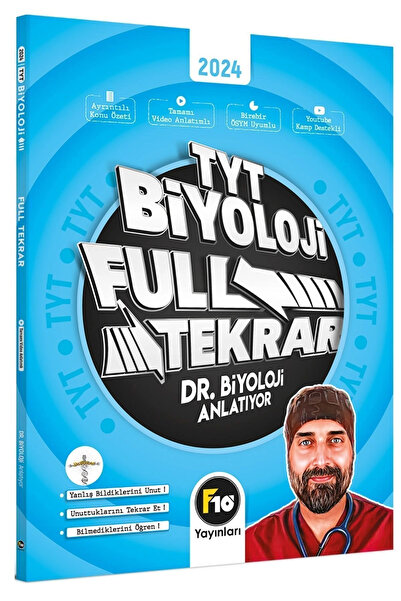 F10 Yayınları Tyt Barış Hoca Dr. Biyoloji Full Tekrar Video Ders Kitabı