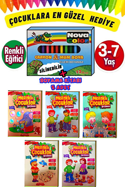 GÖNÜL YAYINCILIK Eğitici -öğretici Etkinlik Boyama kitabı Seti (3-7 Yaş)