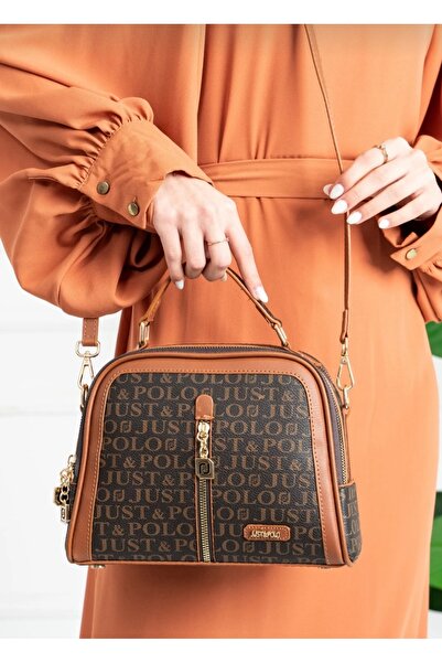 Just Polo Justpolo Women's Sand Tan Hand and Shoulder Bag