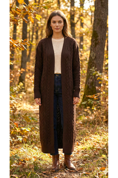 Lasirius Winter Women's Long Oversize Knitwear Cardigan, Stylish and Comforta...