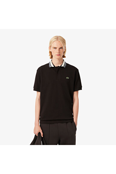 Lacoste French Made Classic Fit Stripe Collar Polo Shirt - PH5421-00-SKB
