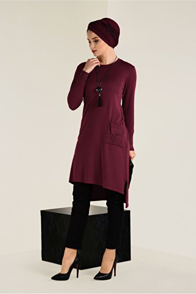 Alvina 4522 Model Glitter Knitwear Tunic