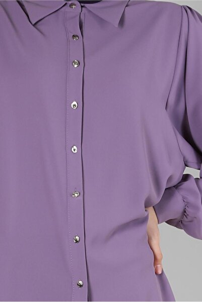 Alvina 43870 Μοντέλο Μπαλόνι Μπλούζα με μανίκια και λεπτομέρεια με κουμπί