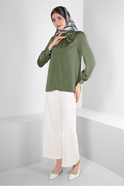 Alvina ΠΕΤΡΙΔΙΚΗ ΛΕΠΤΟΜΕΡΗ ΜΑΝΤΙΚΕΣ ΜΠΛΟΥΖΑ ΜΕ ΚΟΥΜΠΙ 43538