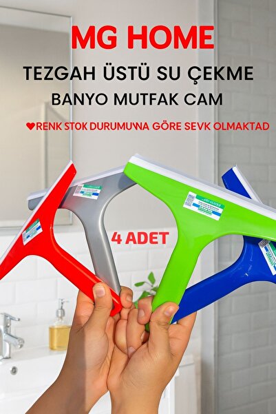 MG HOME 4 ADET Tezgah Üstü Çekpas Çekçek Cam Sileceği