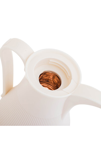 Alaska Alaskan Dallah Thermos, White with Gold, 1 Liter