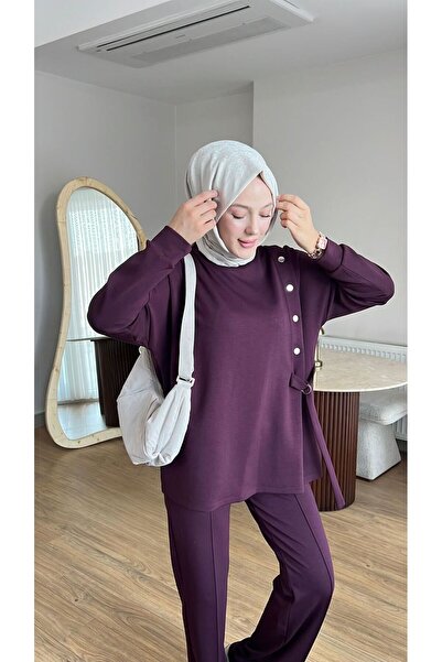 VELLICHOR طقم تشي تشي ديتايلد-أرجواني