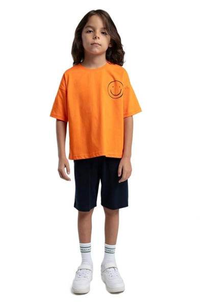 Rolypoly Boy's Orange Bermuda Set