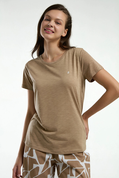 Pierre Cardin Women's Cream Capri Set