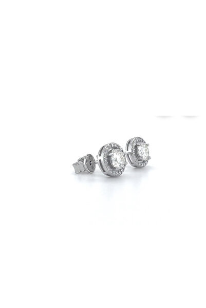 Moissanite Cercei cu halou angelic