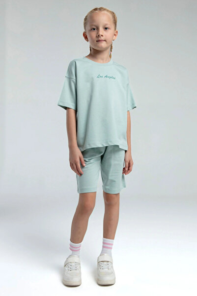 Rolypoly Kız Çocuk Yeşil Bermuda Takım