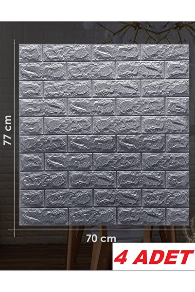 Renkli Duvarlar 3D цегляна панель 70x77 см, 4 штуки, самоклеюча декоративна г...