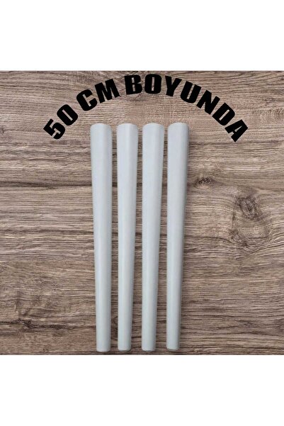 Ema orman 50 cm alb 4 picioare conice (aparat cadou)