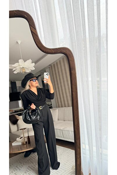 Melissatelier PALAZZO PANT BLACK