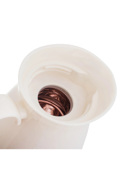 Alaska Alaska Thermos Set, 2 Pieces, White with Gold, 1 Liter Capacity